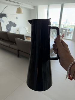 2 Black Hot Water Thermos