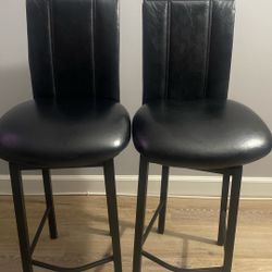 leather bar Stools Rotate’s too