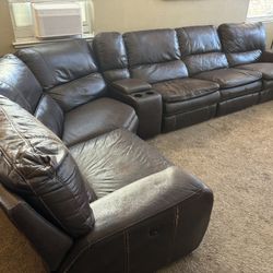 Leather Sectional Couch