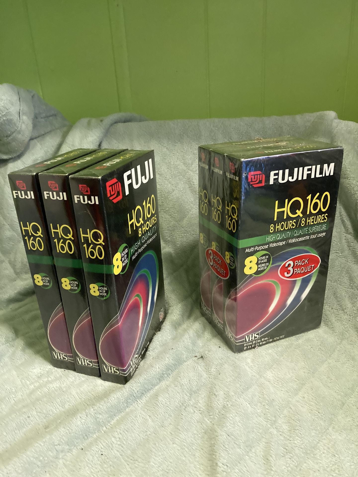 Fujifilm, Fuji HQ 160 8 Hours Standard Grade VHS Video Tape.