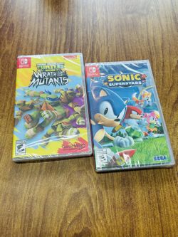 $35 Each - $60 for Both - TMNT - Sonic - Nintendo Switch Games