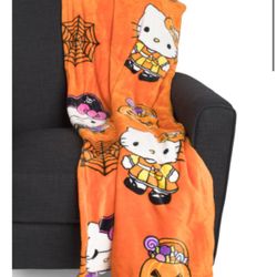 New Hello Kitty Halloween Blanket.