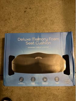Deluxe Memory Foam Seat Cushion 2-Pack