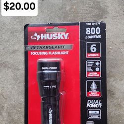 New Husky Rechargeable Flashlight
