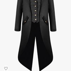 H&ZY Unisex Steampunk Vintage Tailcoat Jacket Gothic Victorian Frock Coat Uniform Halloween Costume