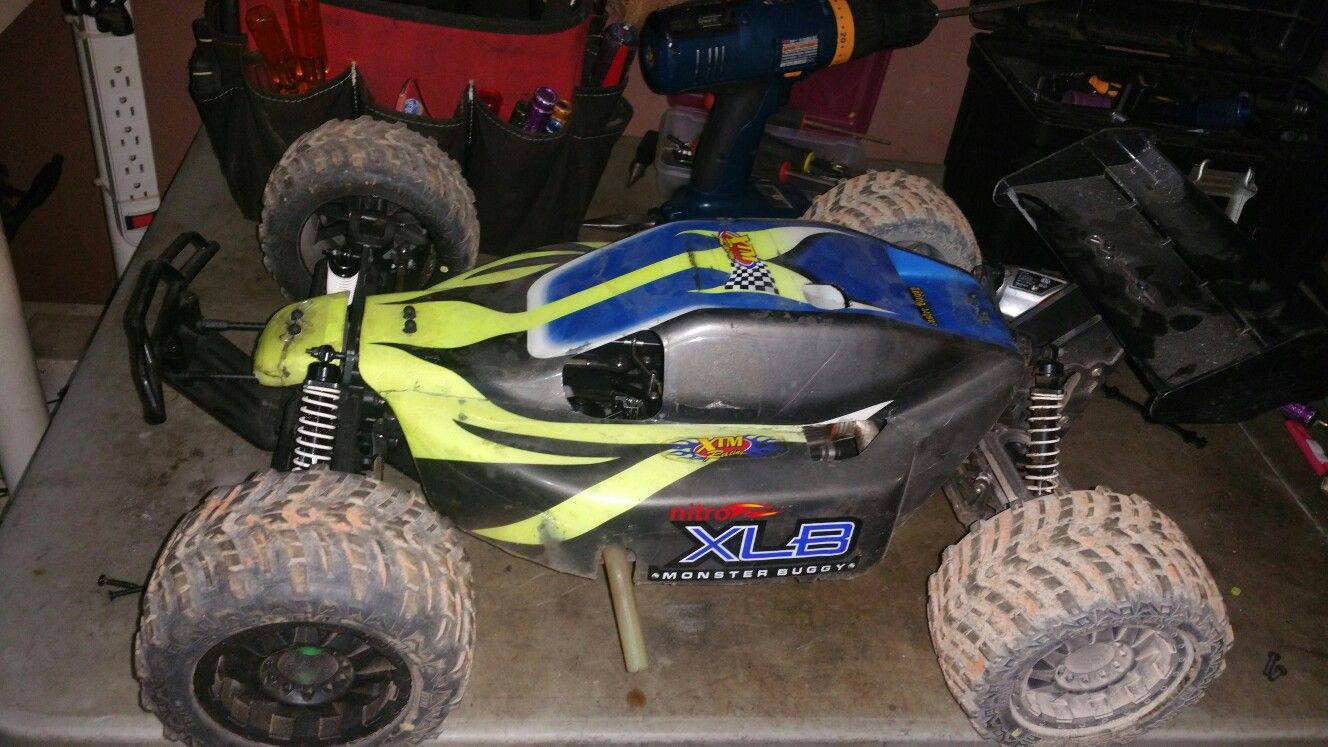 XTM XLB nitro monster buggy truggy 1/7 scale radio control rtr