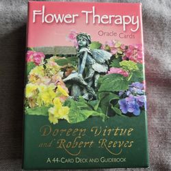 Flower Therapy Oracle Cards Doreen Virtue Robert Reeves 44-Card Deck & Guidebook
