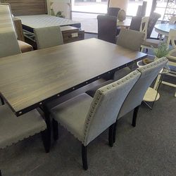 Gray 7pc Dining Set 
