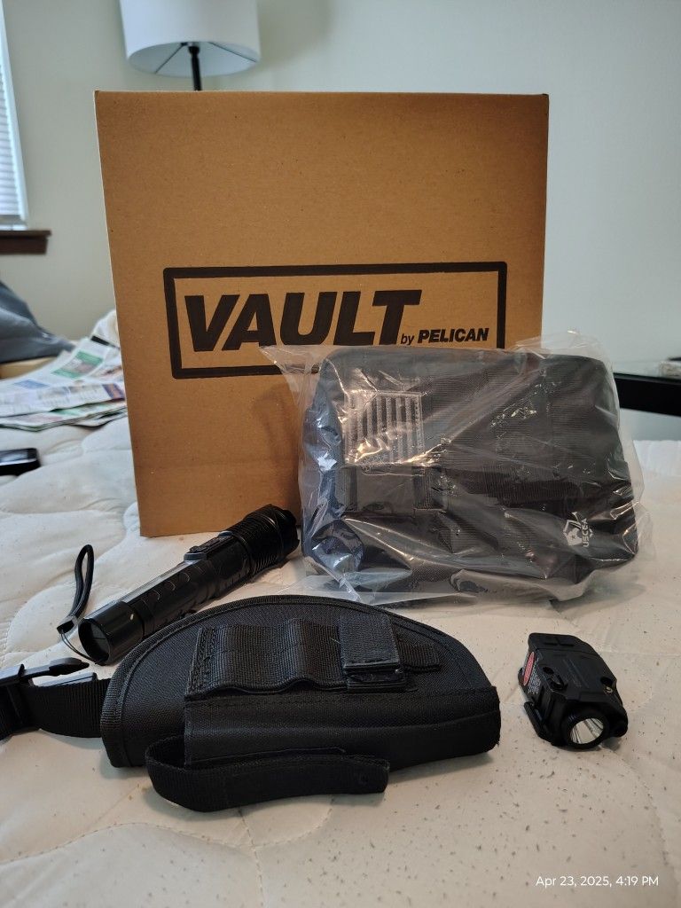 Firearm Case Survival Bag Holster Blue Laser