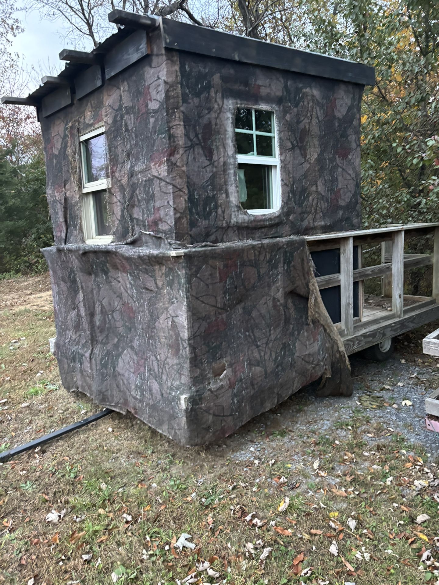 Hunting Shack On Trailer To Be Mobile 