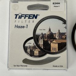 BUNDLE: Tiffen 82mm Haze-1 and UV Filters