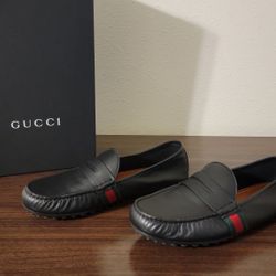 Gucci Leather Driver Loafers – Authentic – NEW – Never Worn