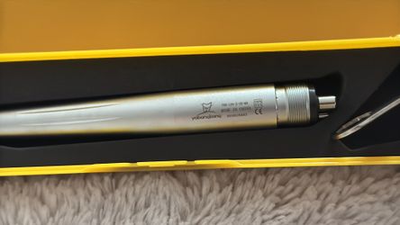 Lot of 4 NSK Compatible Dental Lab Micromotor Straight Handpieces in Yellow Cases - Maxima Ready - Excellent Condition
