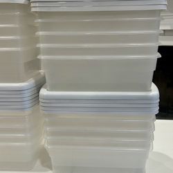 Like-New Sterilite Storage Containers (20 Total) & Lids