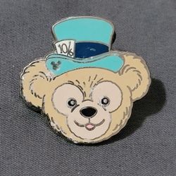 2013 Disney Mad Hatter Duffy Bear Hidden Mickey Trading Pin