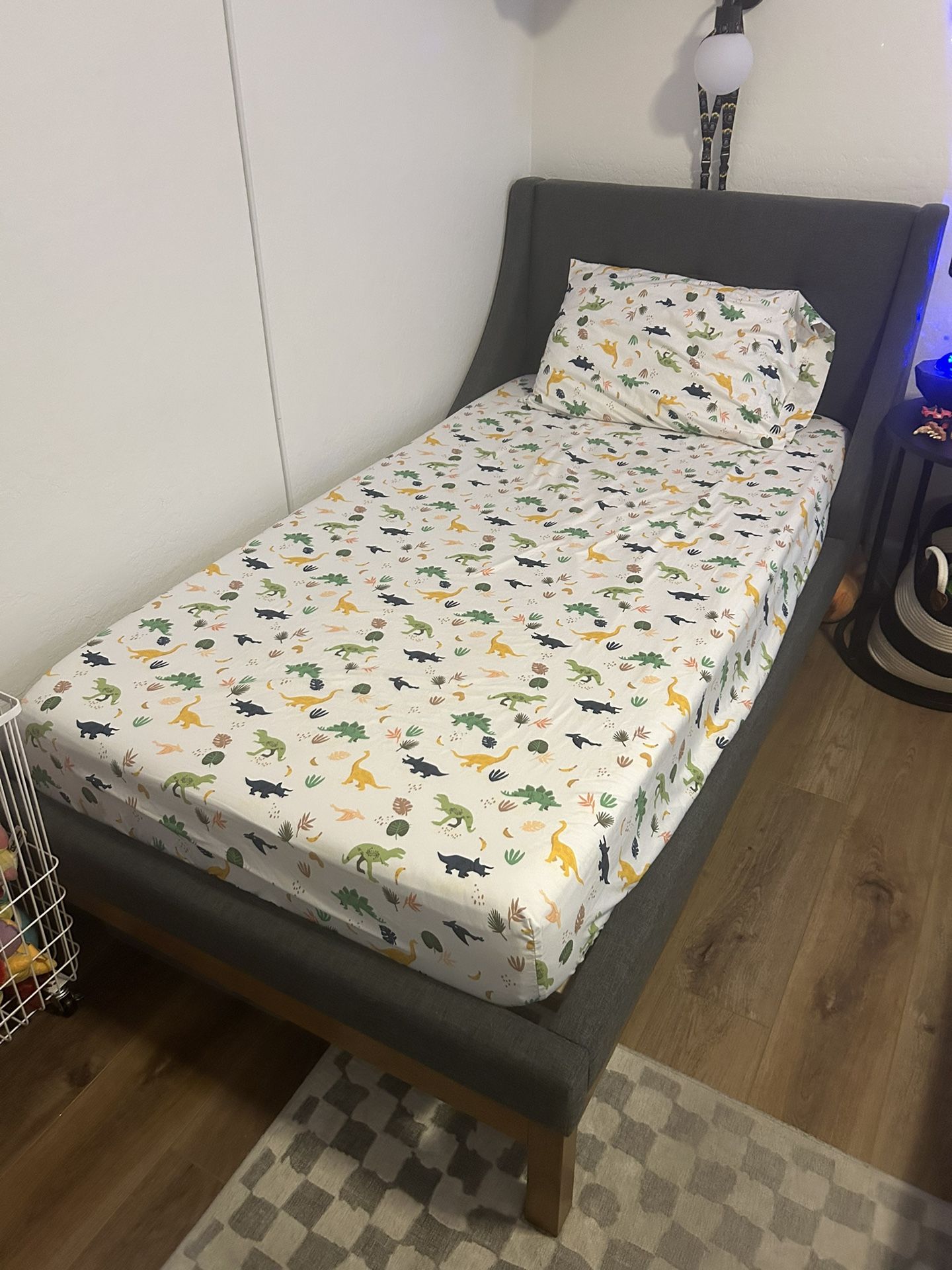 Two Twin Upholstered Beds