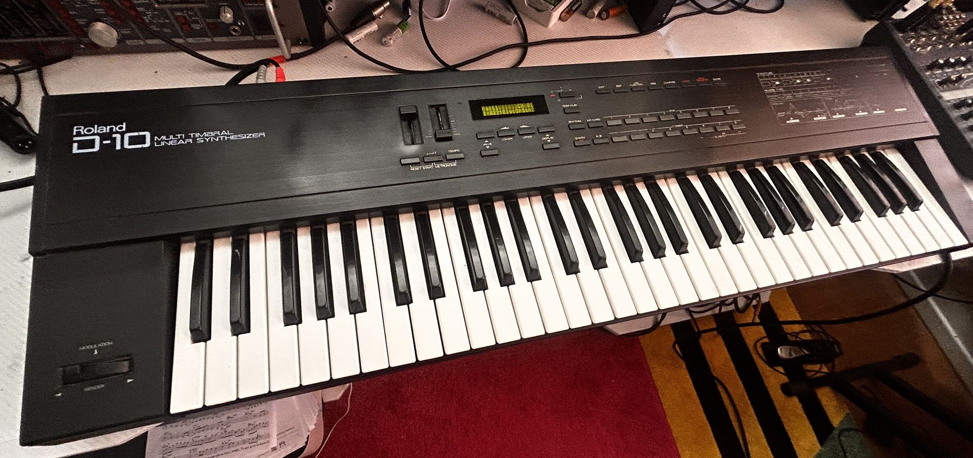Roland D-10 61-Key Multi-Timbral Linear Synthesizer Keyboard