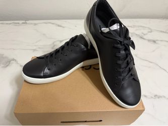 New ECCO Soft 7 Men’s Black Leather Sneakers Size 9-9.5 / EU 43