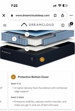 ***DREAM CLOUD SPLIT KING ADJUSTABLE MATTRESS & ADJUSTABLE BED FRAME***