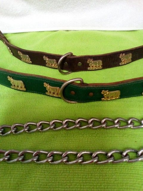 Swiss Vintage Leather ' ALPENSCHATZ ' Dog Collars