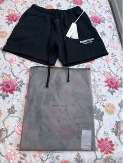 Brand New Never Worn Essentials Black Shorts Size Medium