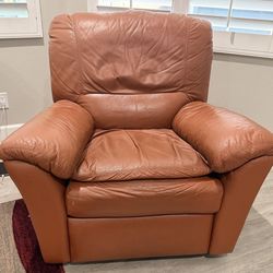 Leather  Rocking Recliner Chair