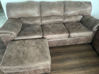 Suede couch set