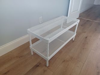 White IKEA shoe rack