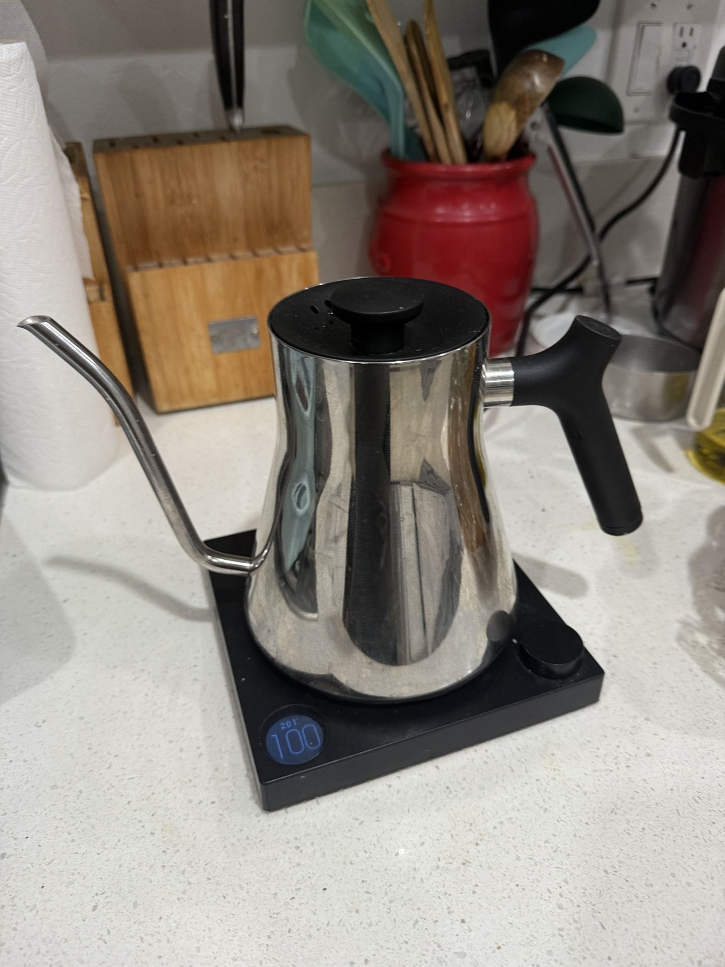 Fellow Stagg EKG Pro Electric Gooseneck Kettle - Pour-Over Coffee and Tea, Quick Heating, Precise Temperature Control, Scheduling, Built-in Brew Timer