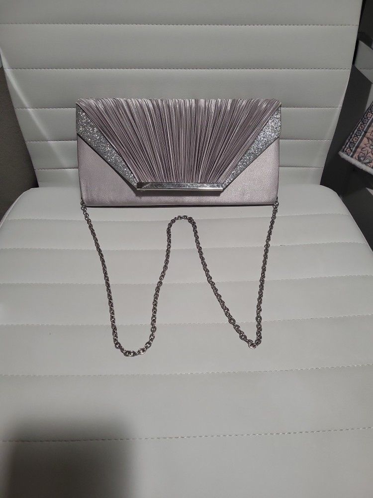 Silver Clutch Bag