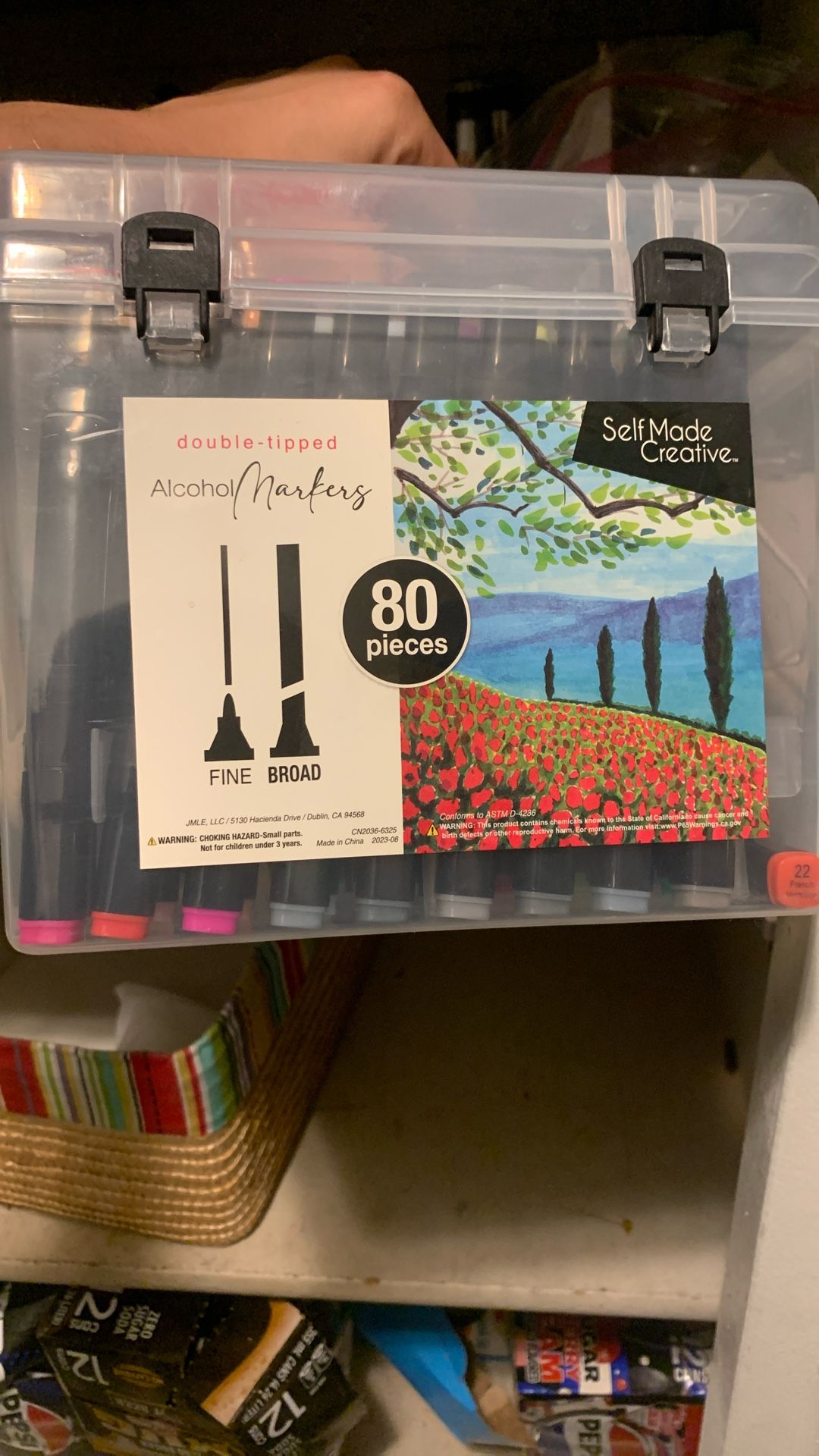 Alcohol ( Fine And Broad Tip) Markers 80 Piece