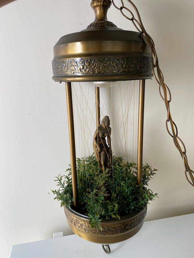 Vintage Greek Goddess Oil Rain Lamp