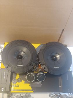 KICKER 1 PAIR 6.5" 300 WATTS COMPONENT SET WITH CROSSOVER CAR SPEAKER System