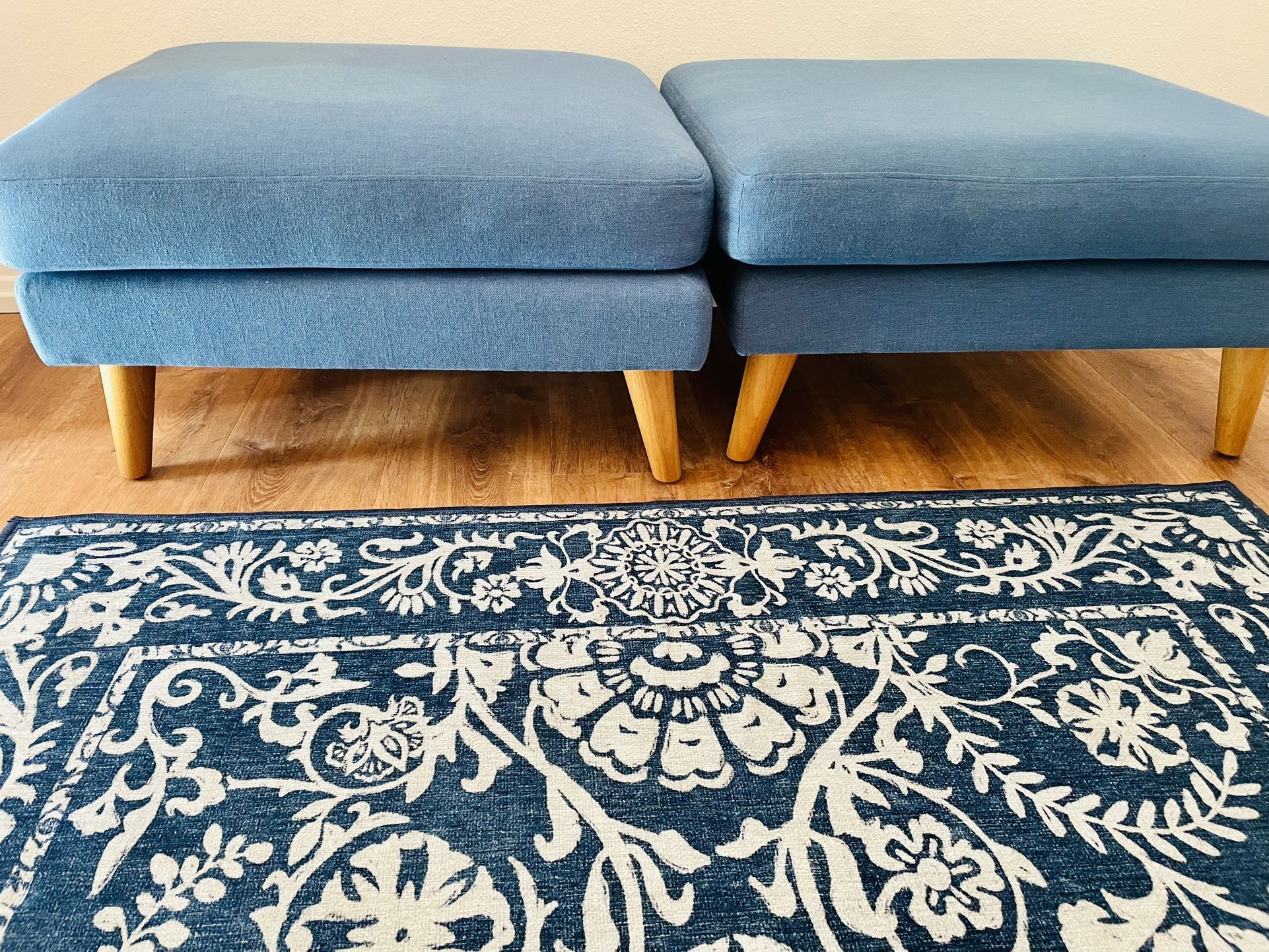 Big Blue Ottoman