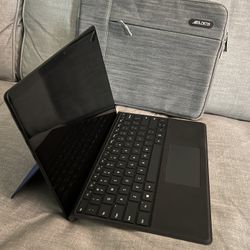 Surface Pro X With Alcantera Keyboard And Pen + Case