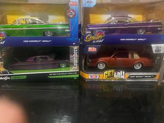 Lowrider Die-Cast Model Cars Bundle of 4