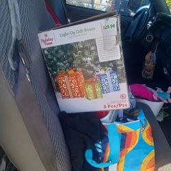 Outdoor Decoration Light Up Gift Boxes