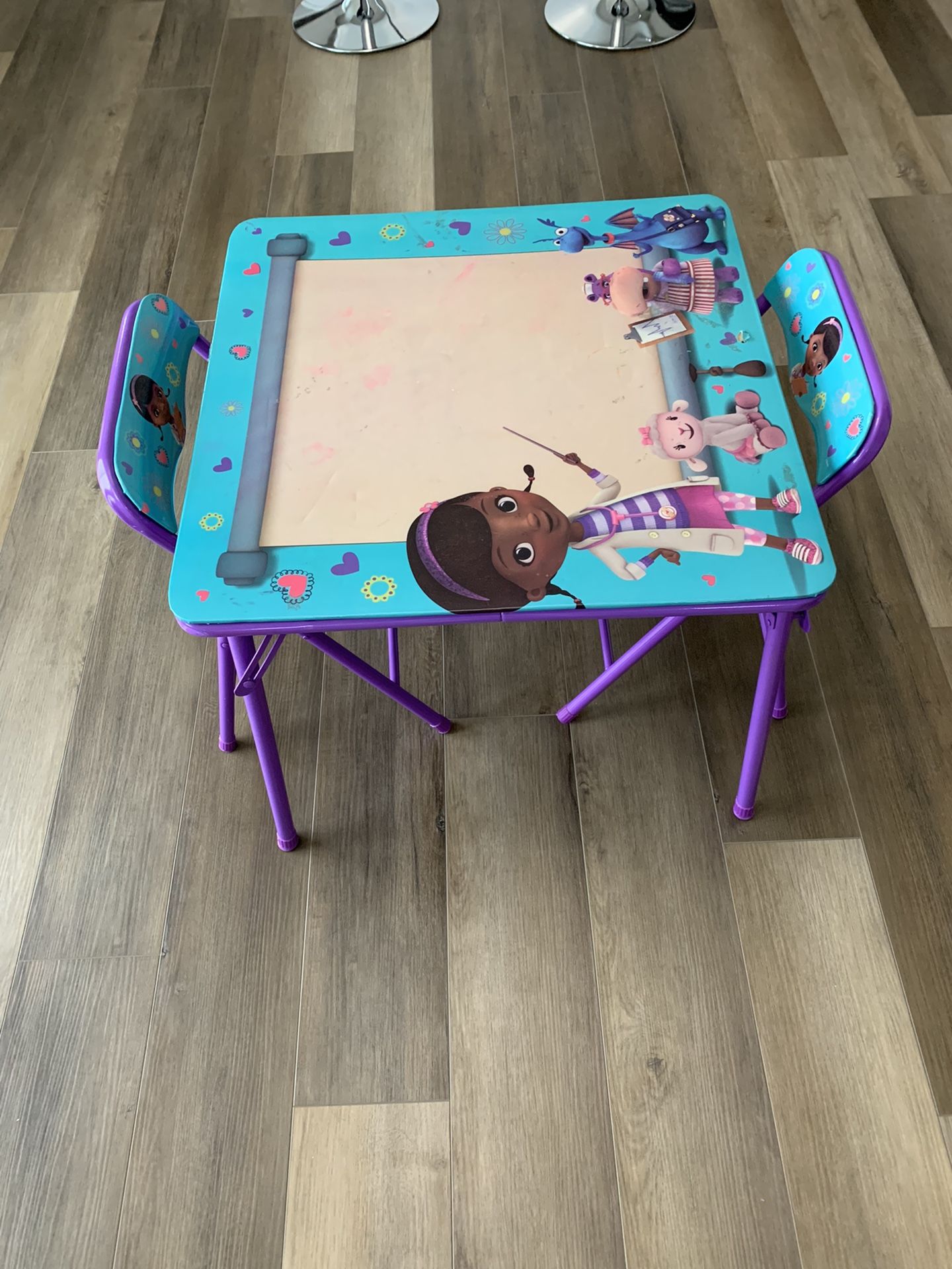 Kids Activity Table And Two Chairs 