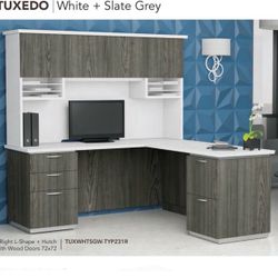 Furniture L Shaped Desk With Hutch