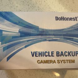 DoHonest Backup Camera and Monitor Kit HD 720P Easy Installation for Car/Suv/Pickup/Truck/Van/RV/Trailer Single Power Rear View System Driving/Reversi