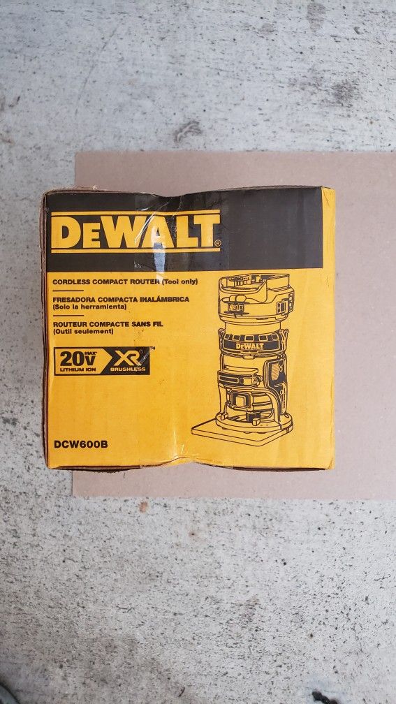 Dewalt 20v Router Brushless XR WITH VARIABLE SPEED Brand New Tool Only 