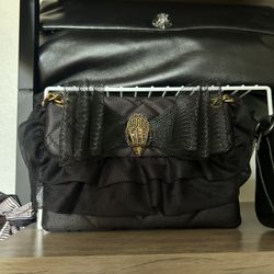 Kurt Geiger Mini Kensington Lace Bow Crossbody Bag