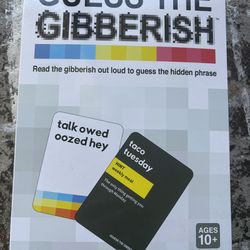 Guess the Gibberish Card Game (What do you Meme?)