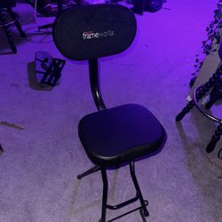 Guitar stand & stool combination 