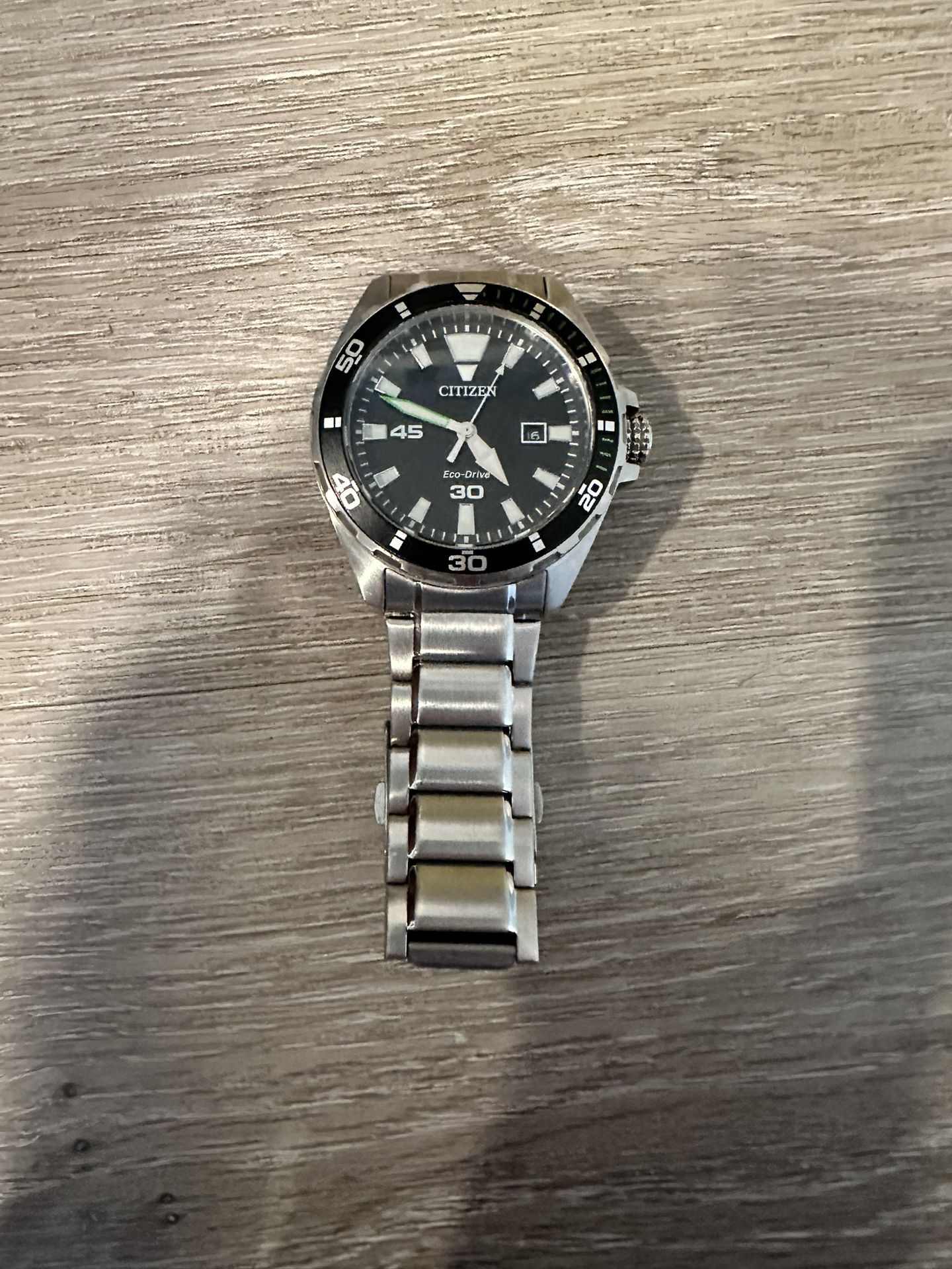 Citizen eco drive/solar powered silver watch