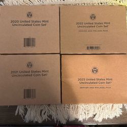 Unite States Uncirculated Coin Set (4years)