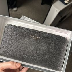 Black Sparkly Kate Spade Wallet 
