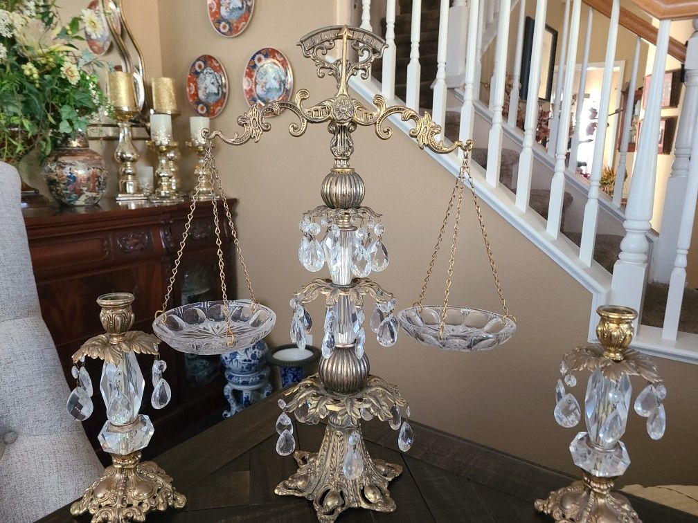 Vintage Scal Amd Candleholder Set