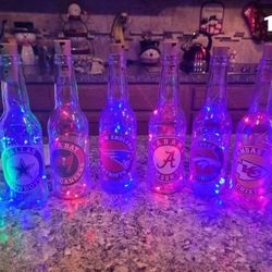 NFL TEAM LOGO LIGHTED LED BOTTLES ALL 32 TEAMS AVAILABLE 