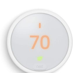 Nest Thermostat E Programmable Smart Thermostat for Home, App Controlled via Wifi, Programmable, Compatible with Alexa and Google Assistant, Frosted W